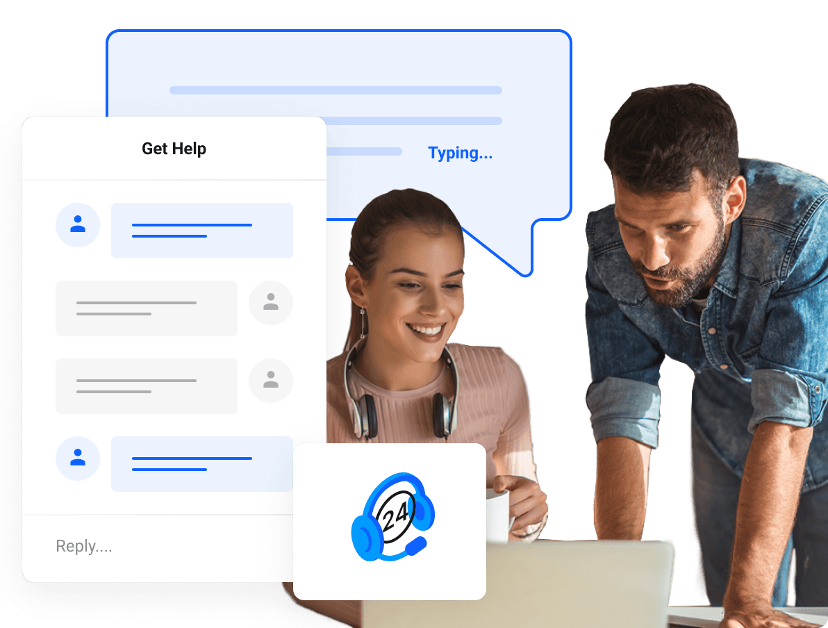 Il nostro team tecnico è qui per te 24 ore su 24, 7 giorni su 7!